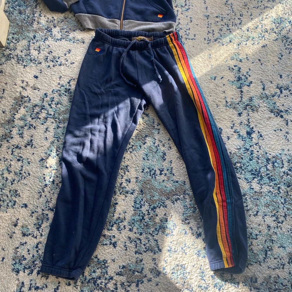 Aviator nation 5 stripe sweatpants